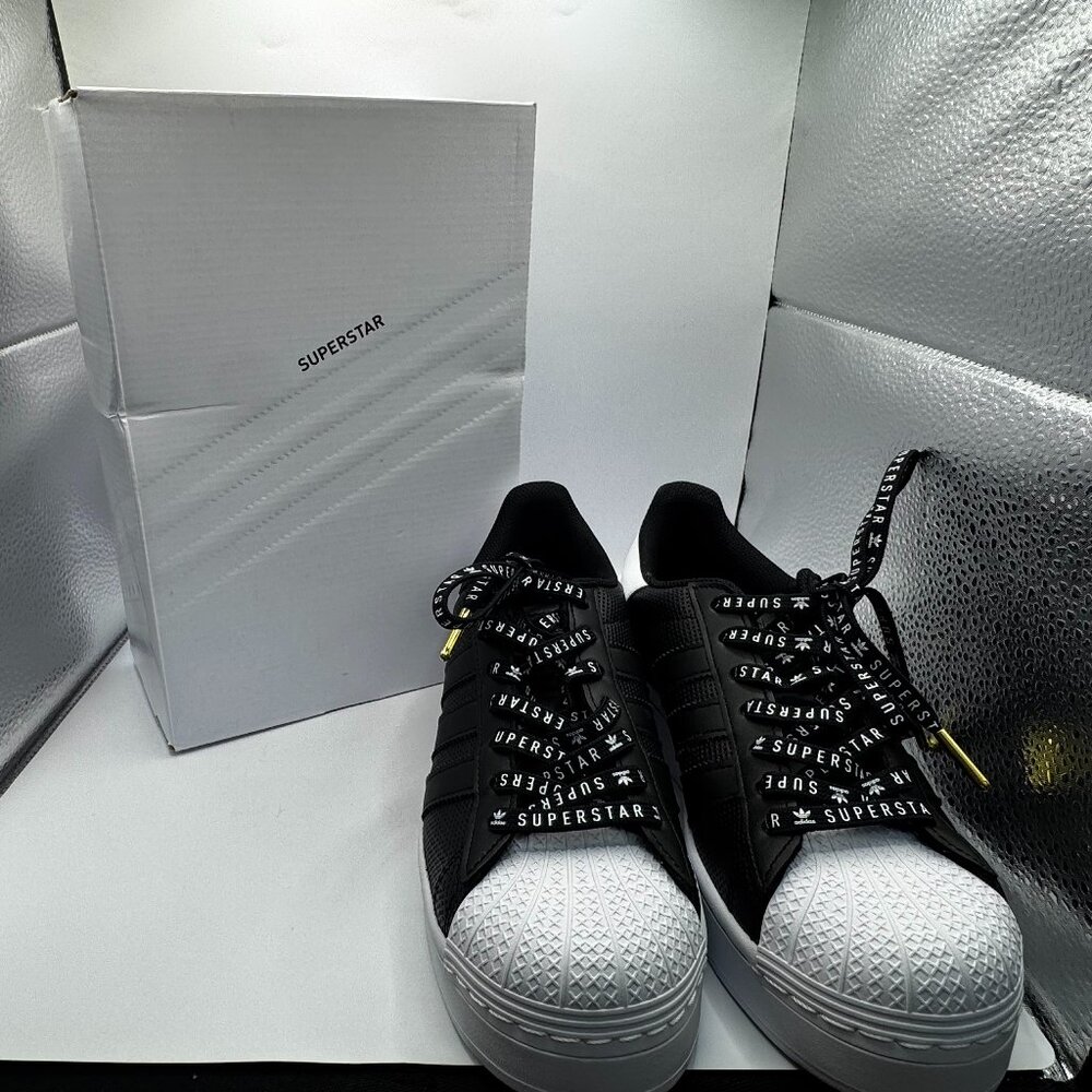 Adidas Superstar Black White Sneakers | Classic Shell Toe | Women’s